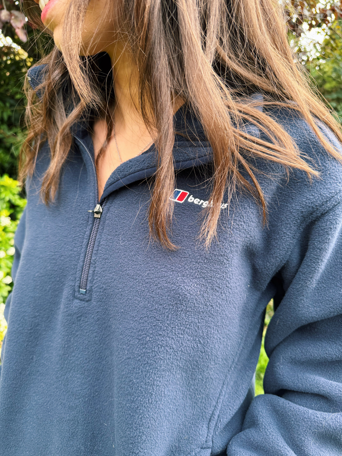 Vintage Navy Berghaus 1/4 Zip Fleece