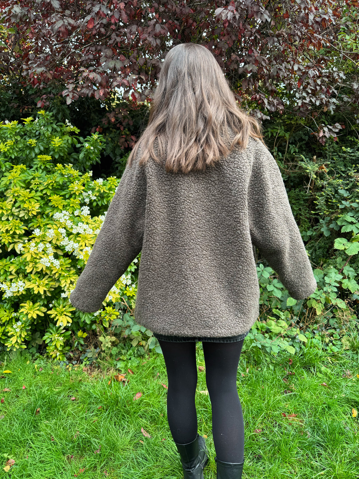 Vintage Canadiens Brown Sherpa Teddy Fleece Jacket