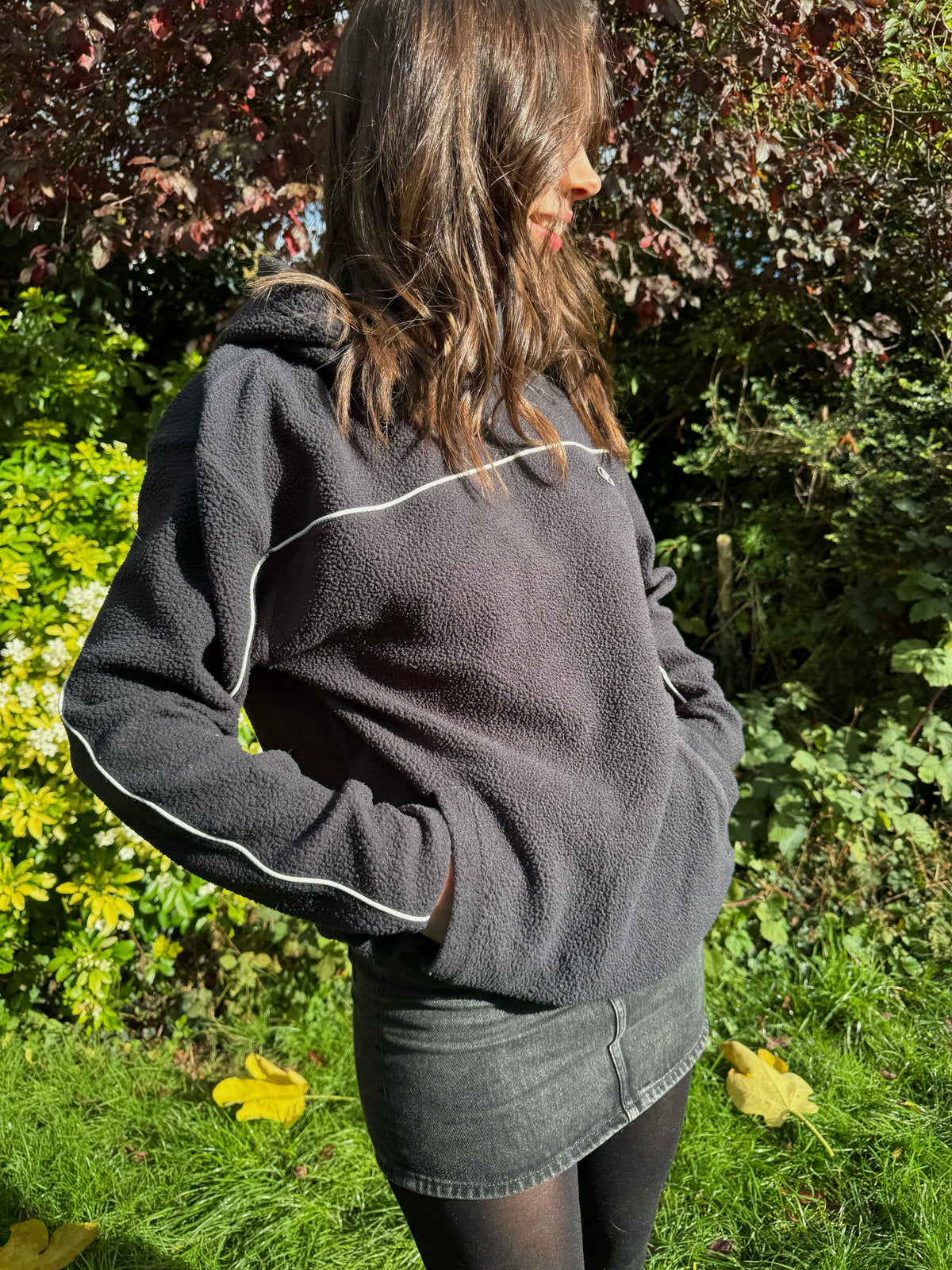 Vintage Nike SB Black Fleece Pull Over Hoodie