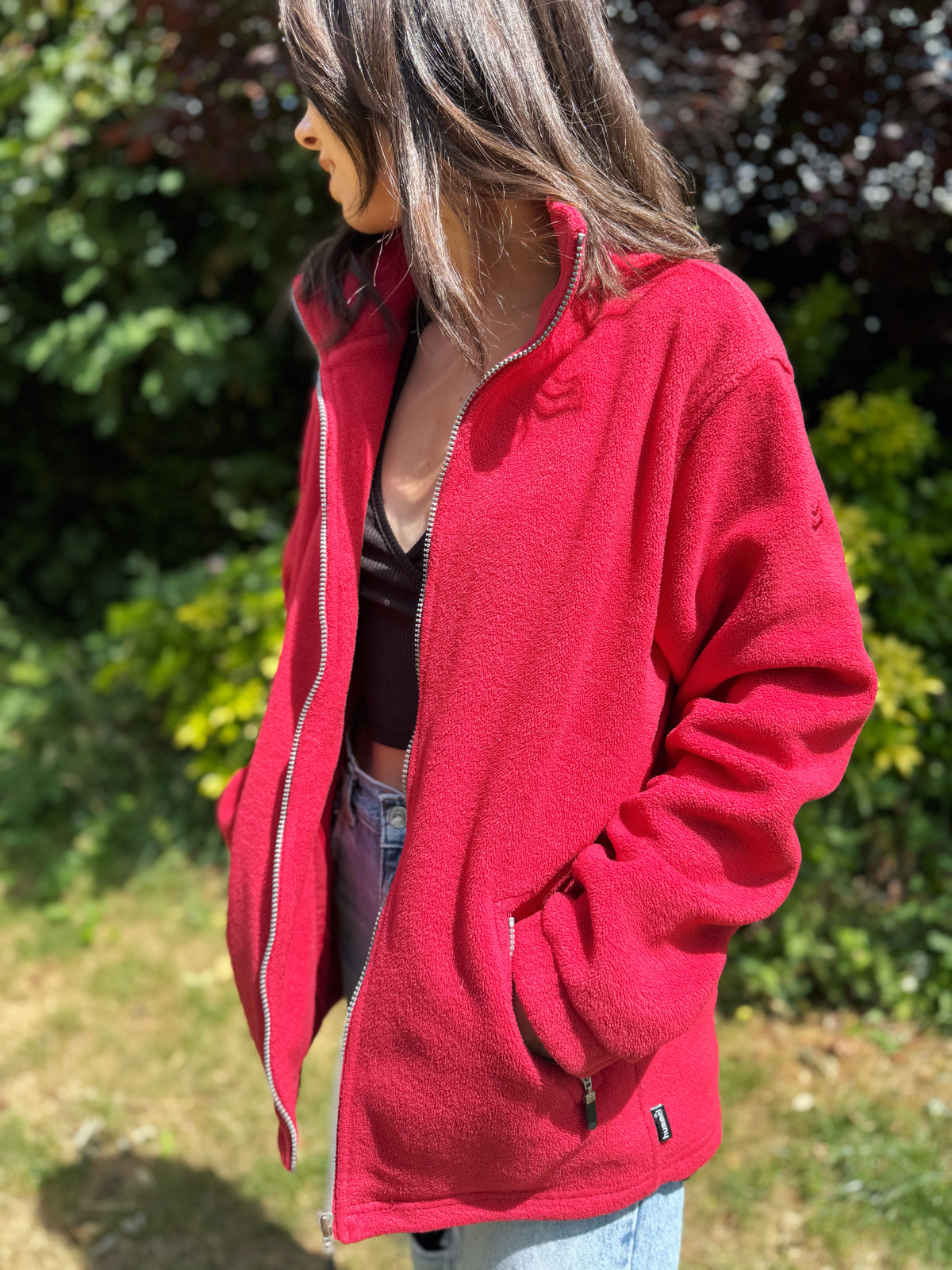 Hummel Full Zip Fleece Jacket Red