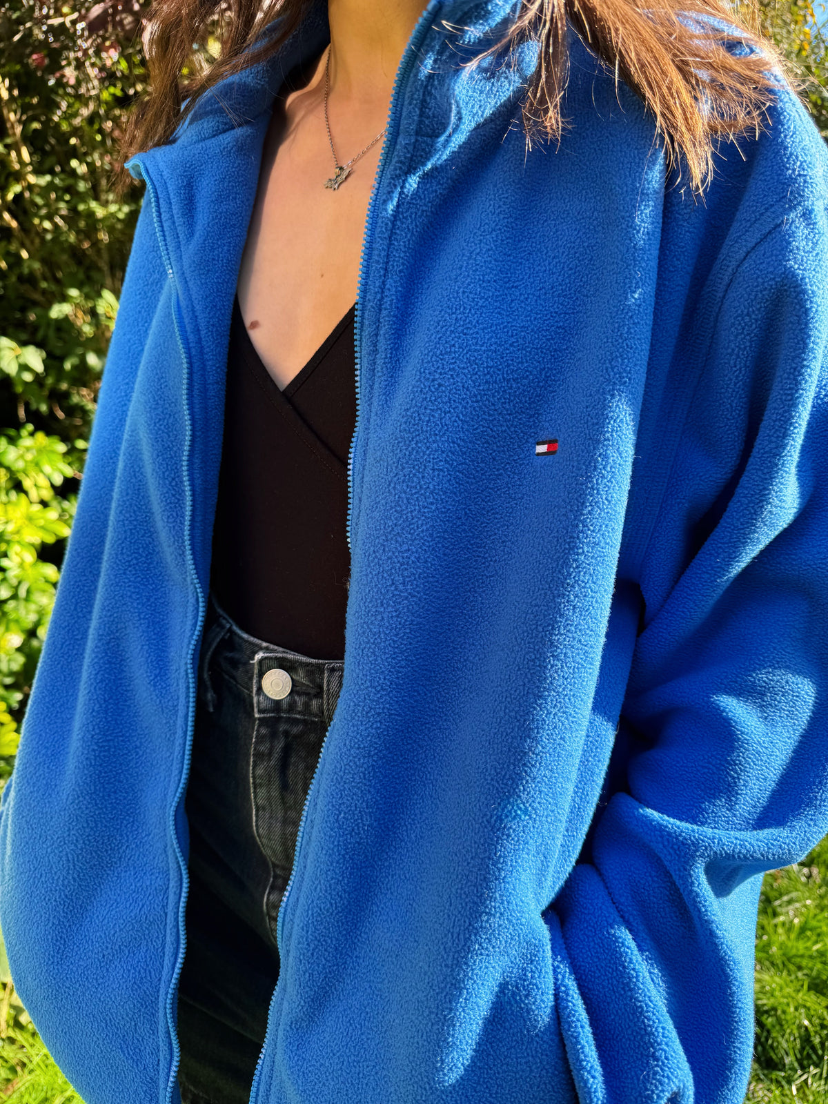 Vintage Tommy Hilfiger Blue Zip Up Fleece
