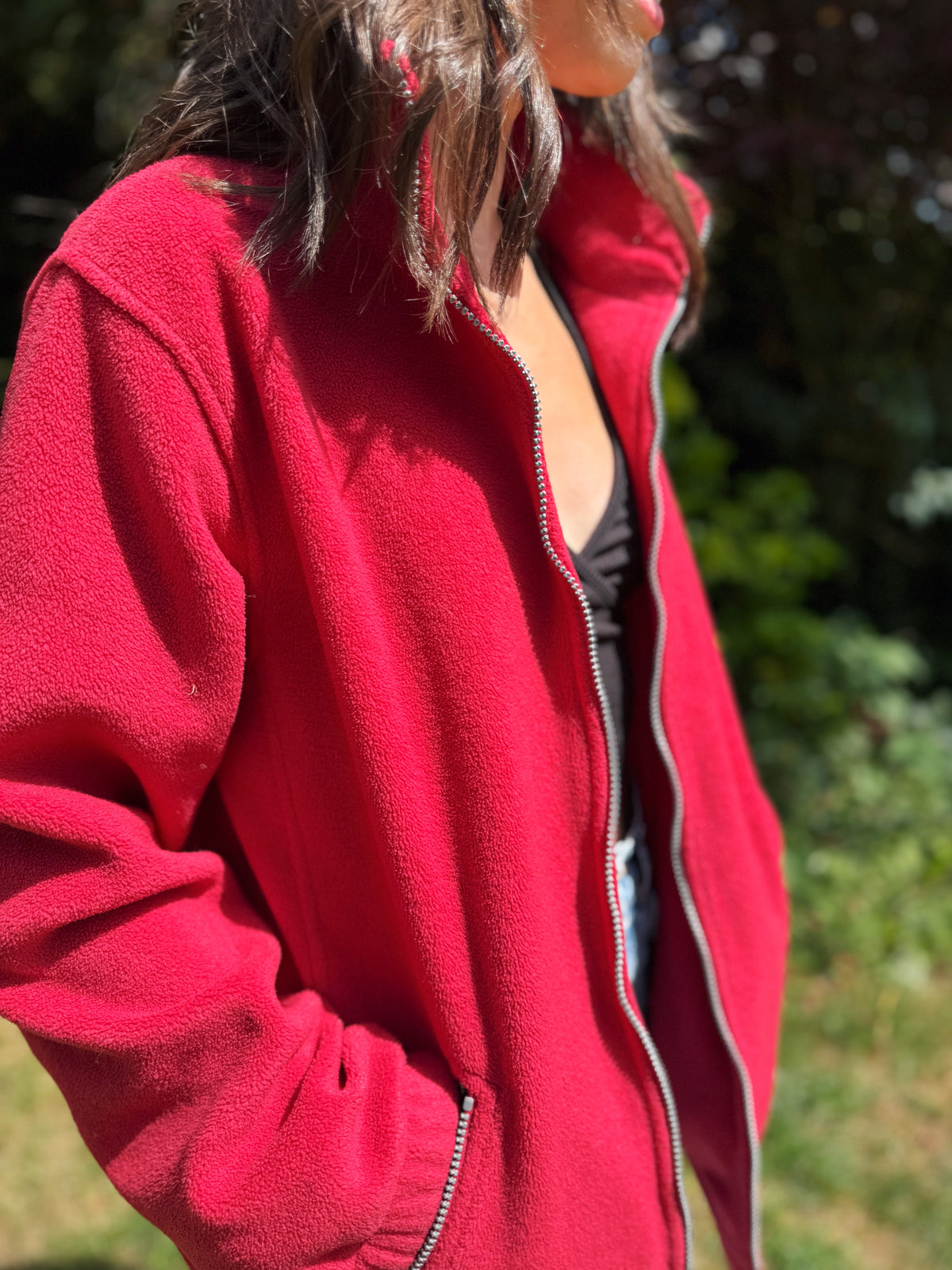 Hummel Full Zip Fleece Jacket Red