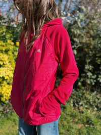 Adidas Full Zip Fleece Hoodie Pink