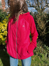 Adidas Full Zip Fleece Hoodie Pink