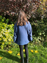 Vintage Blue Zip Up Fleece