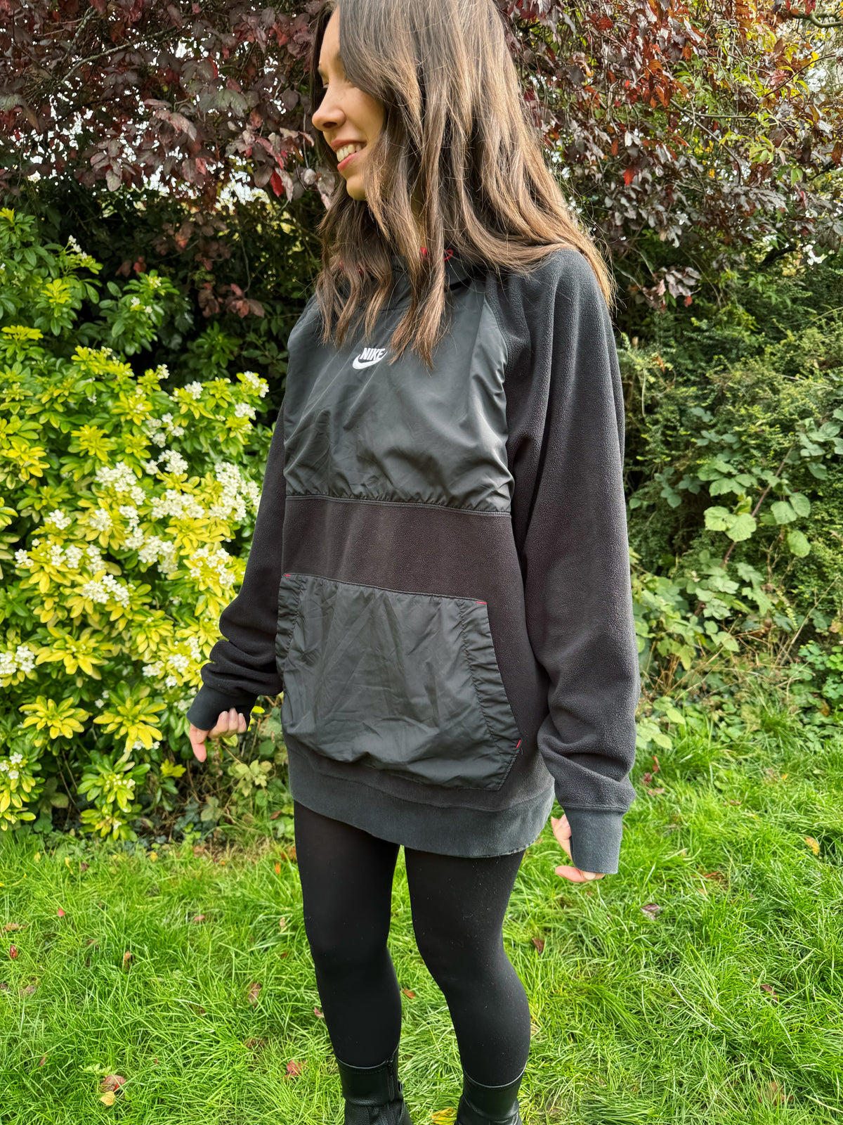 Nike Vintage Black Fleece Pullover Hoodie