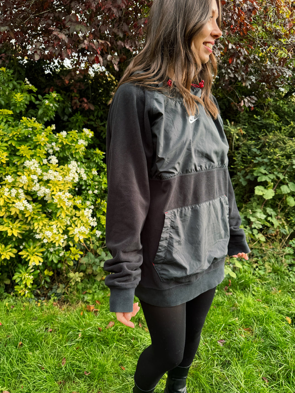 Nike Vintage Black Fleece Pullover Hoodie