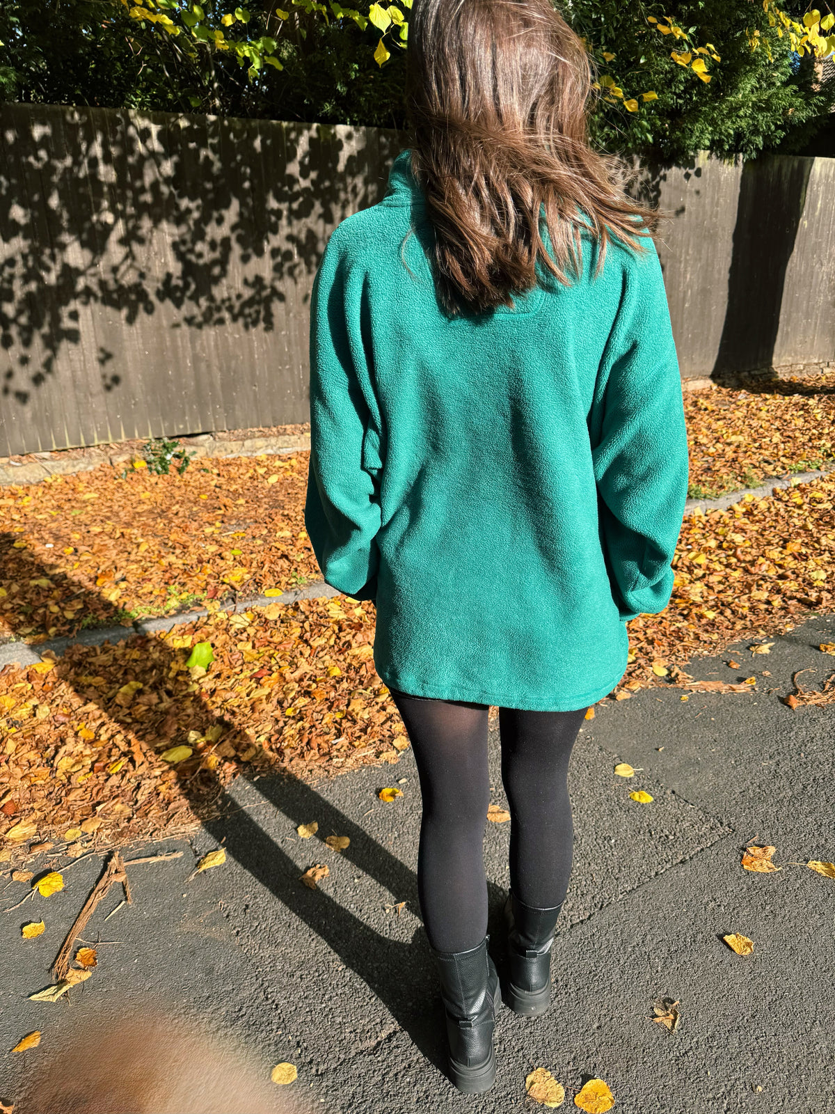 Vintage Adidas Equipment 1/4 Zip Polartec Fleece Forest Green