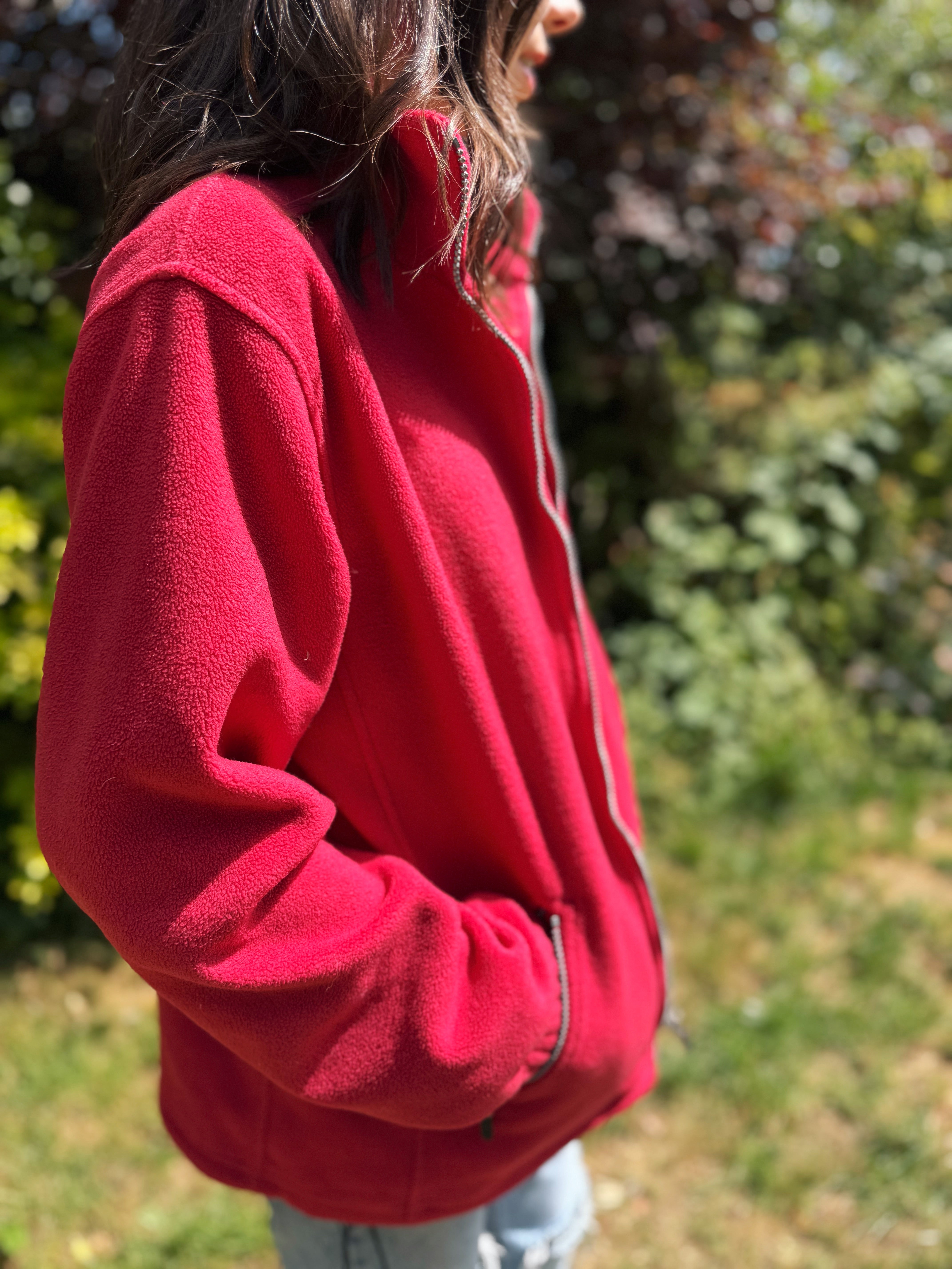 Hummel Full Zip Fleece Jacket Red – slush vintage