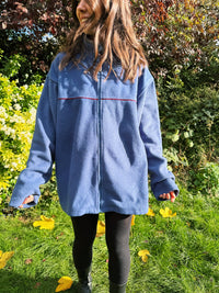 Vintage Blue Zip Up Fleece