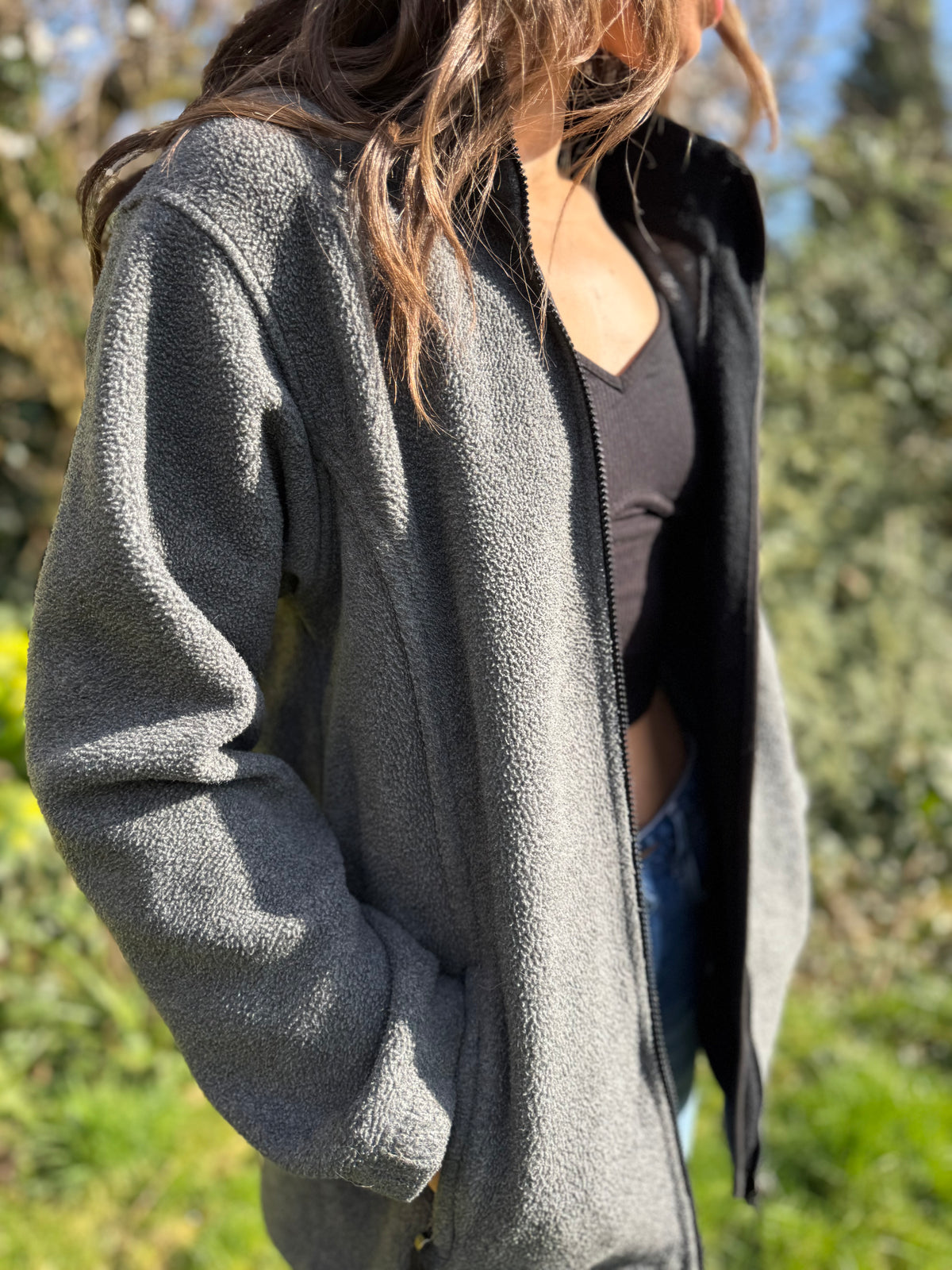 St Michael Vintage Full Zip Fleece Grey