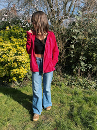 Adidas Full Zip Fleece Hoodie Pink