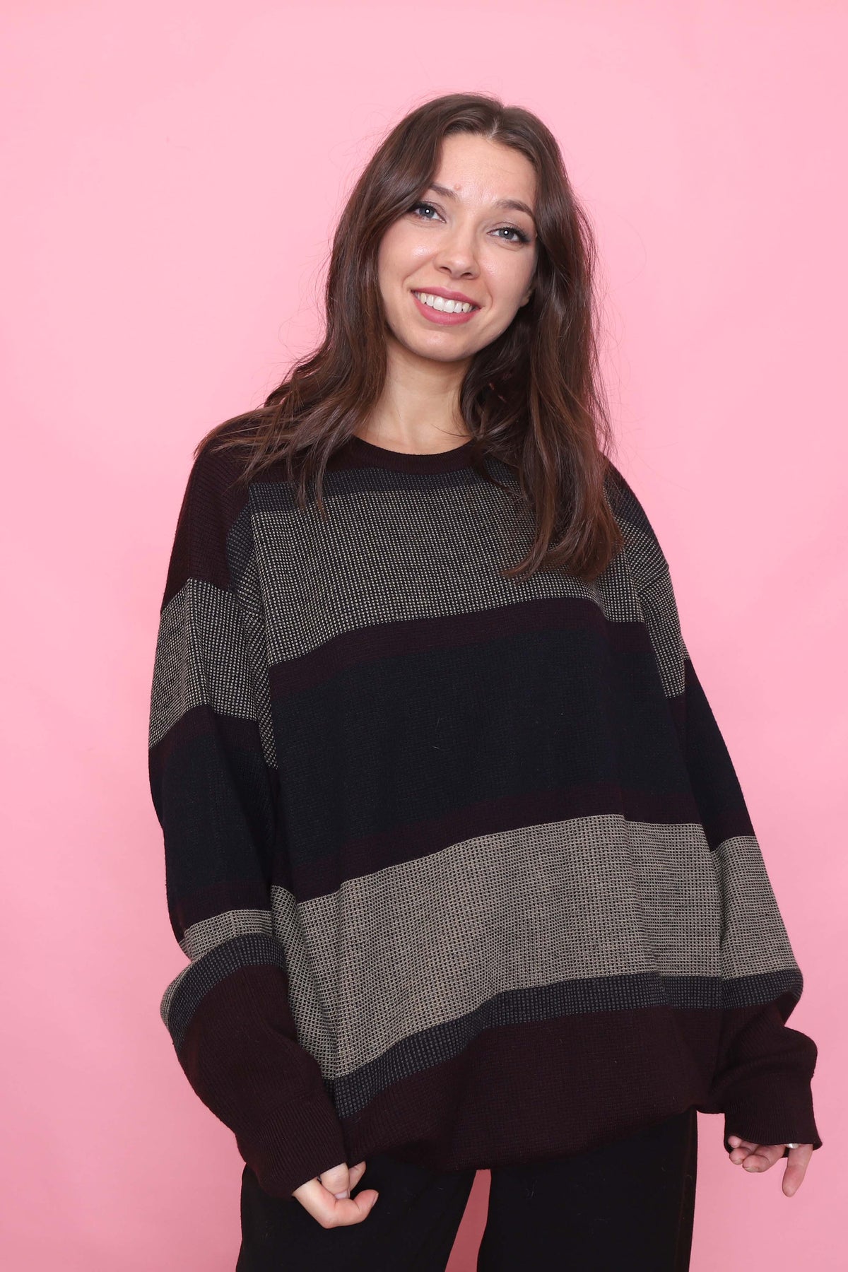 Vintage Striped Knit Jumper