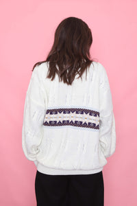 Vintage Cream Cable Knit Jumper