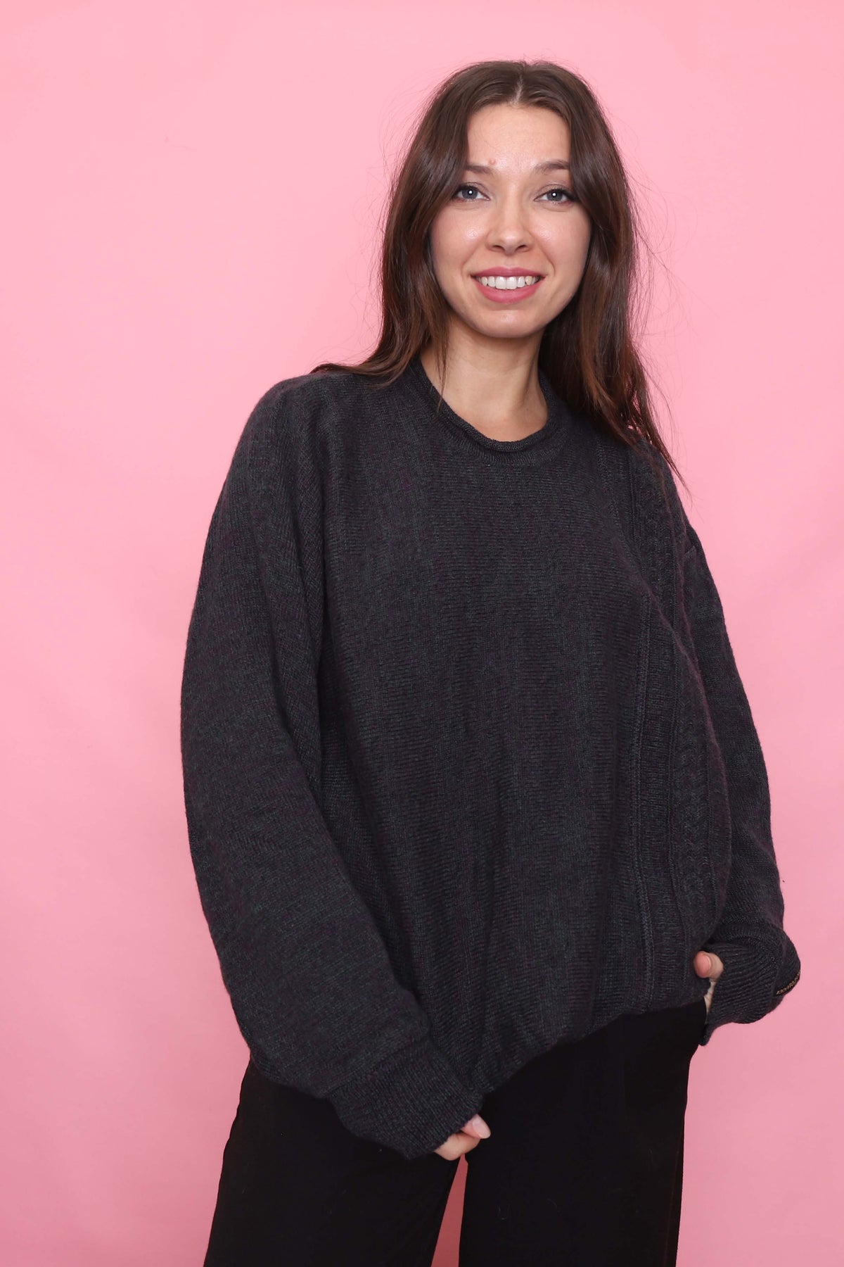 Vintage Carlo Colucci Charcoal Knit Jumper