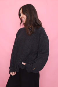 Vintage Carlo Colucci Charcoal Knit Jumper