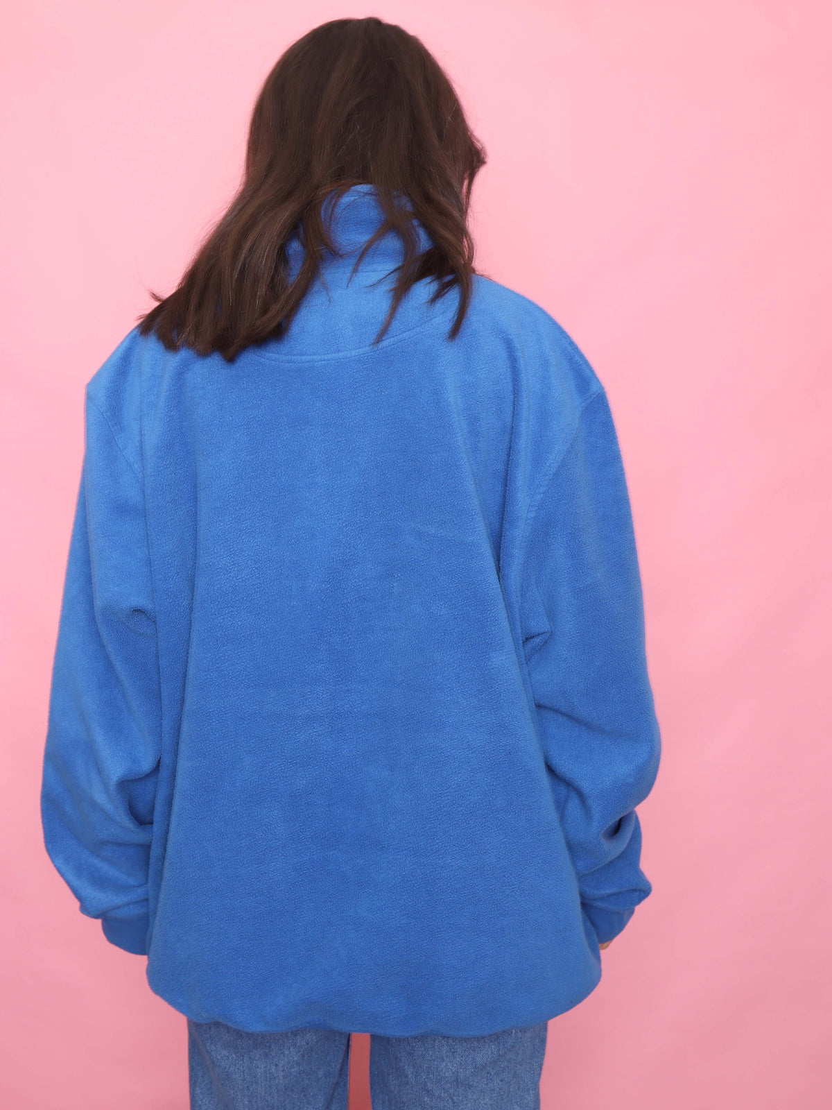 Vintage Blue 1/4 Zip Fleece Pullover