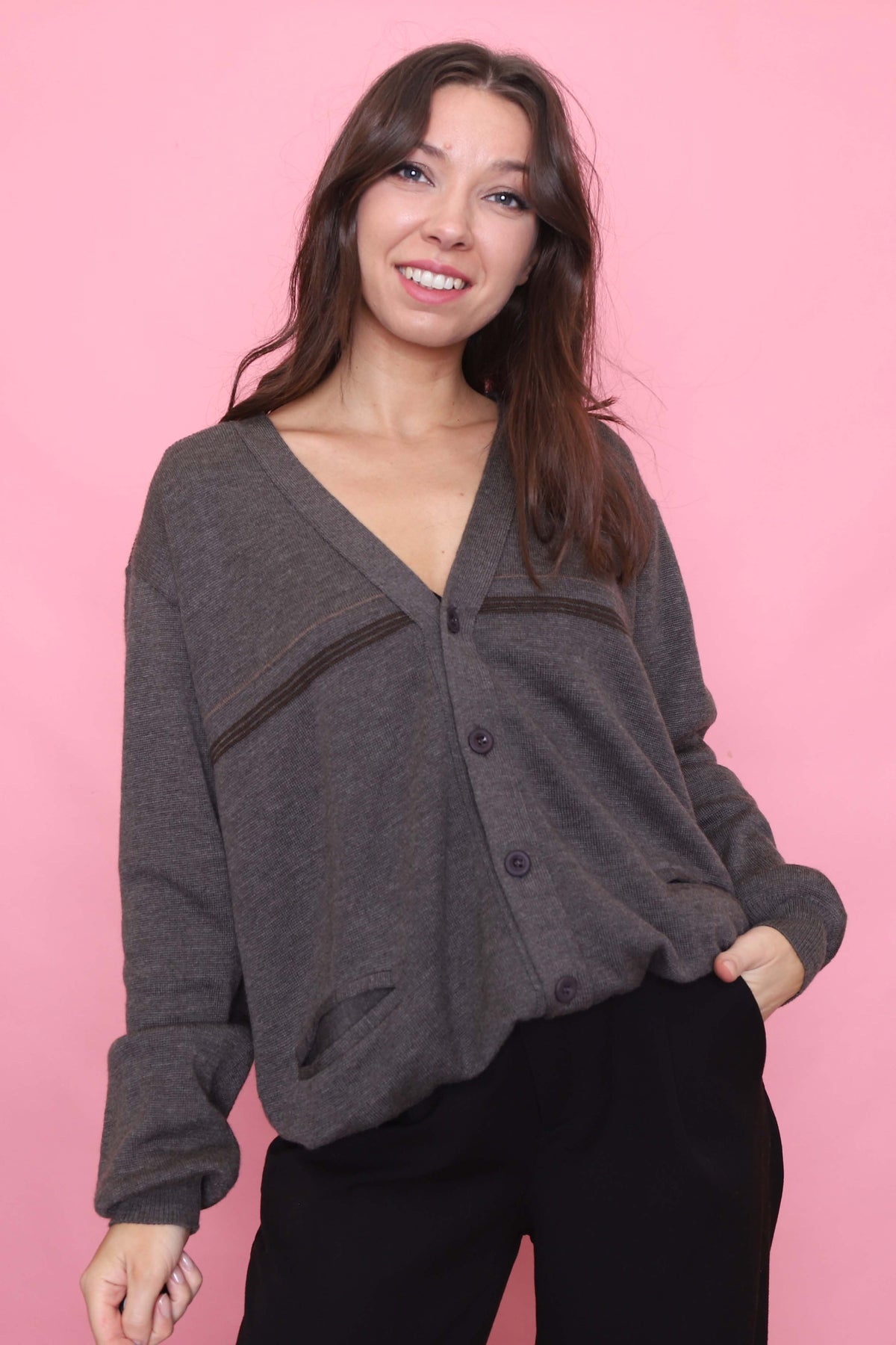 Vintage Button Up Knit Cardigan