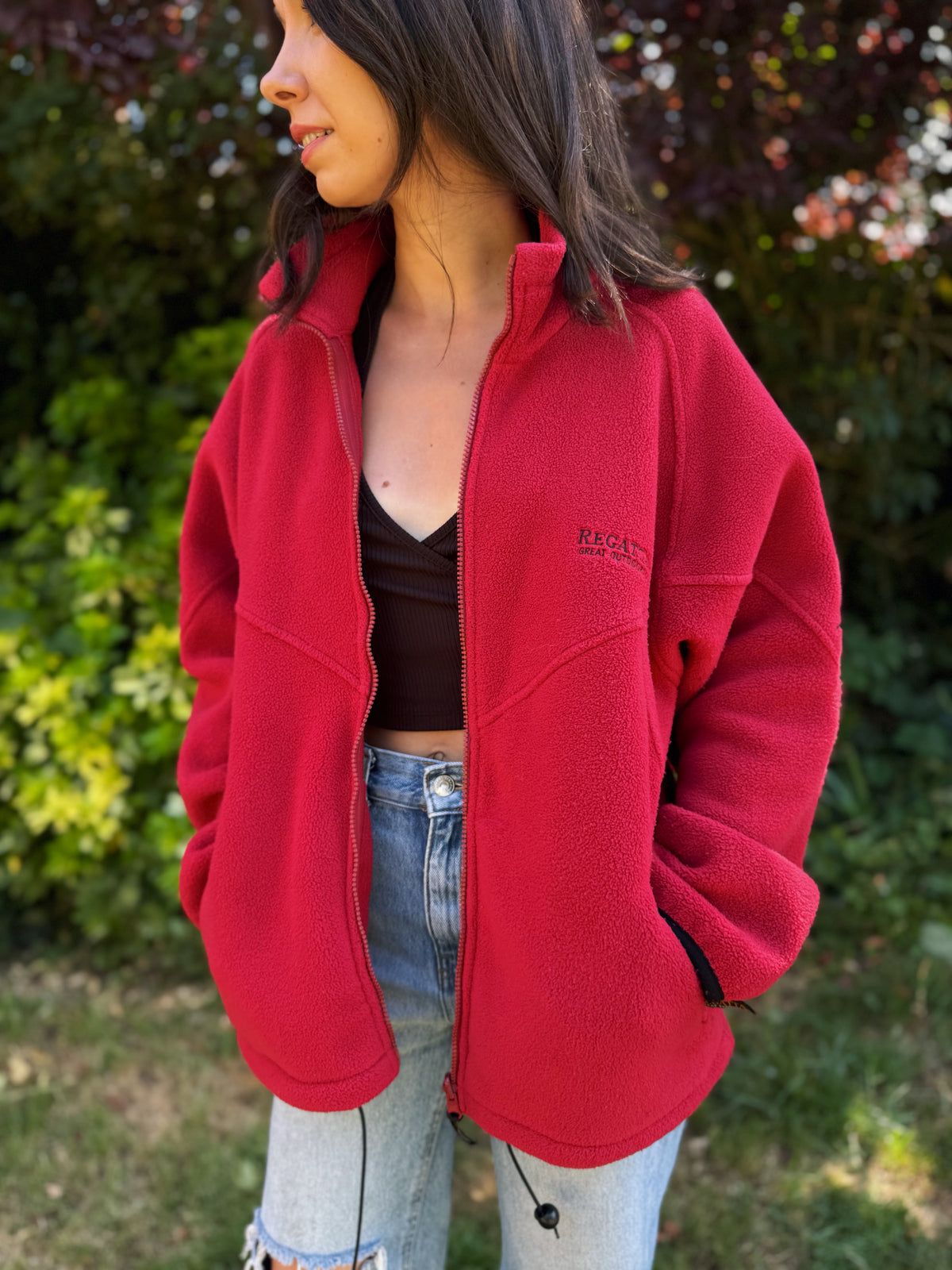 Regatta Full Zip Red Fleece Outdoor Jacket