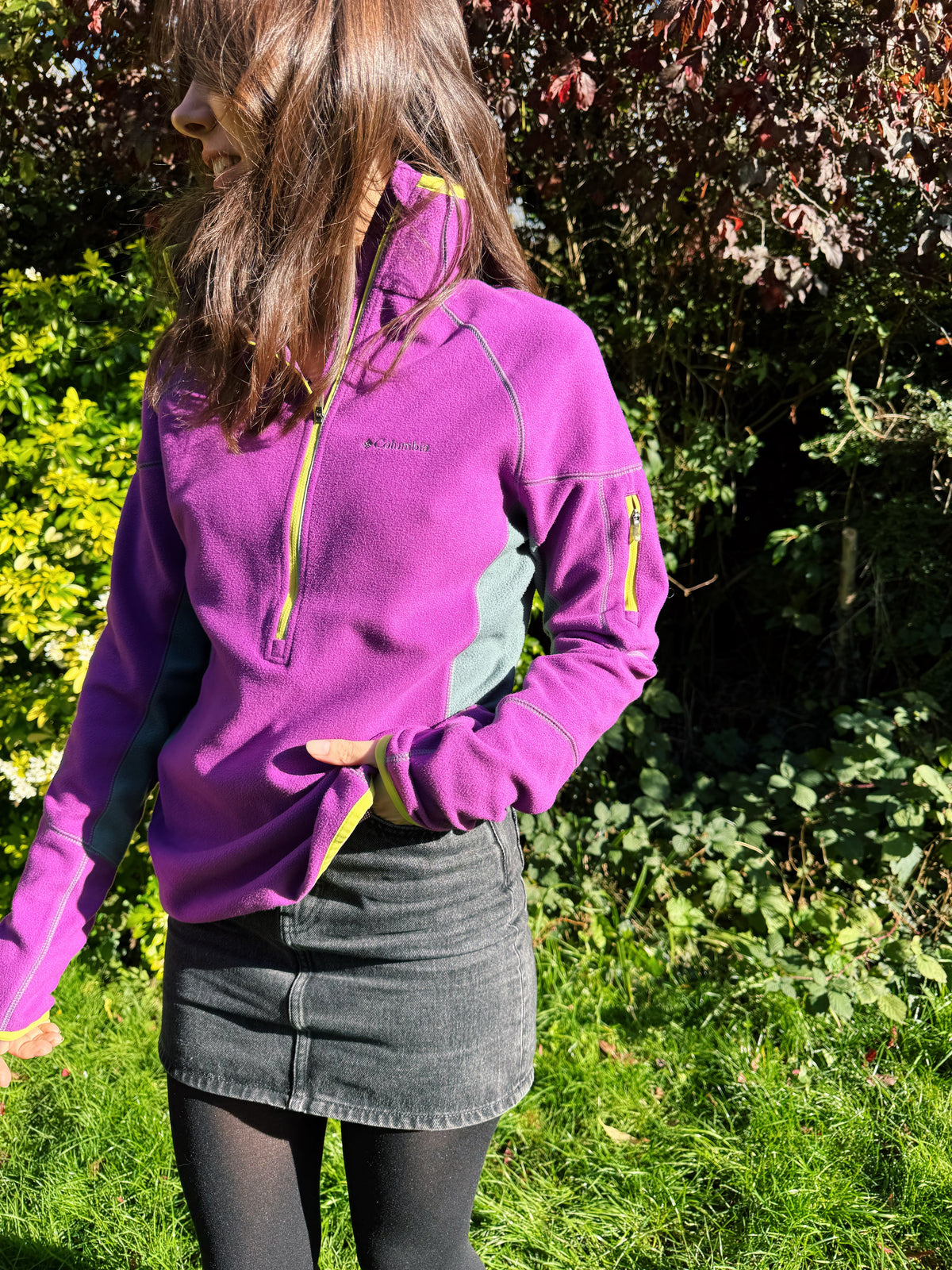 Vintage Columbia 1/4 Zip Omni Heat Fleece