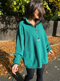 Vintage Adidas Equipment 1/4 Zip Polartec Fleece Forest Green