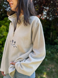 Vintage Embroidered 1/4 Zip Fleece