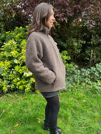 Vintage Canadiens Brown Sherpa Teddy Fleece Jacket