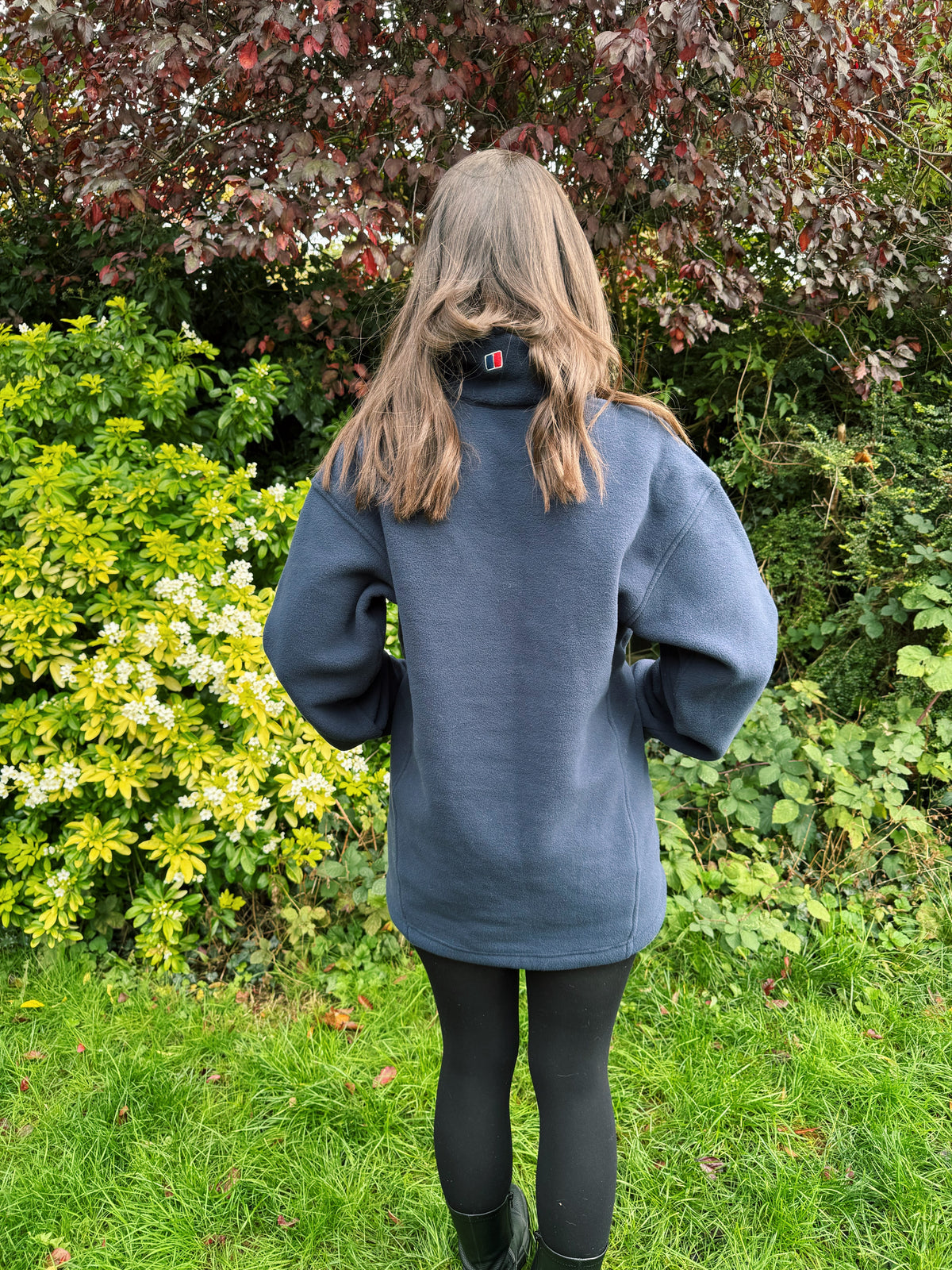 Vintage Navy Berghaus 1/4 Zip Fleece