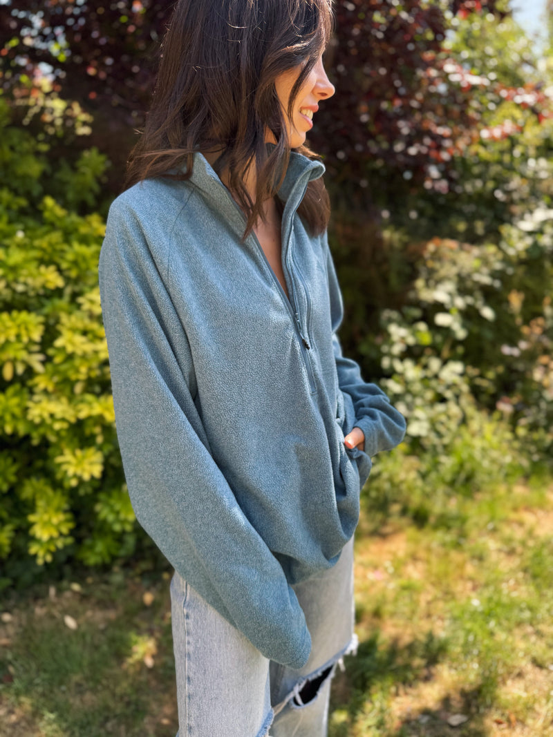 Adidas 1/4 Zip Fleece Pull Over