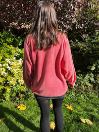 Brugi Vintage Ski Scene Embroidered 1/4 Zip Fleece