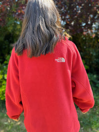 The North Face Full Zip Polartec Fleece Jacket Red