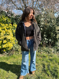 Vintage Full Zip Fleece Jacket Green