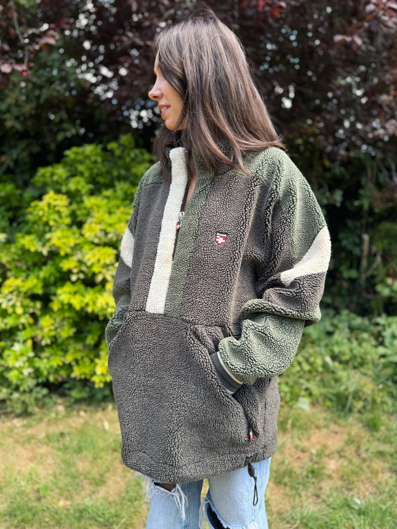 Vintage 1/4 Zip Teddy Fleece