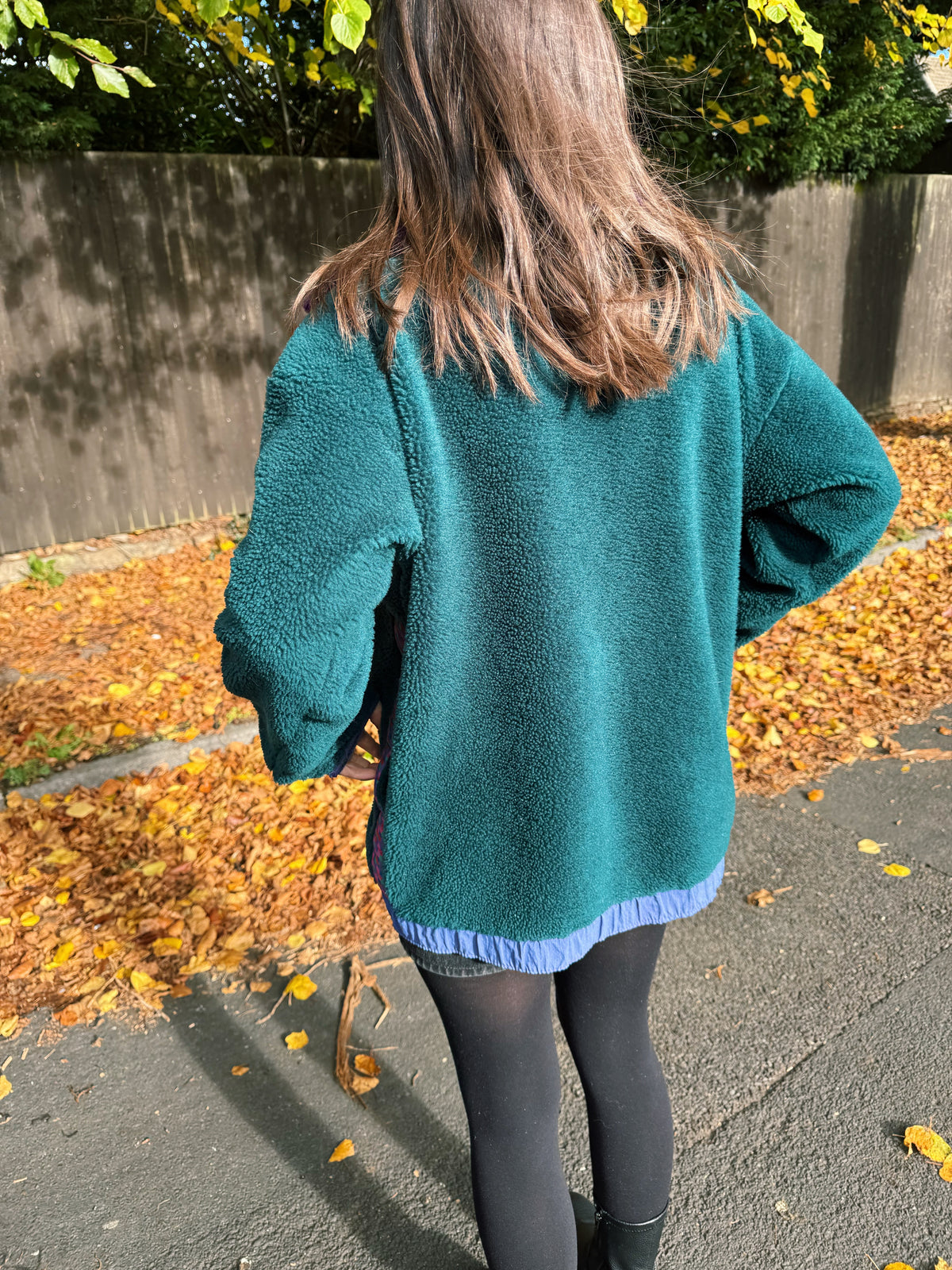 Vintage Helly Hansen Profile Sherpa Fleece Jacket Teal & Purple