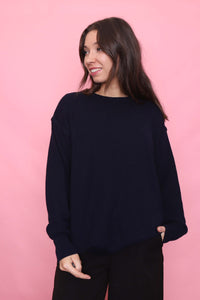 Vintage Navy Blue Jumper