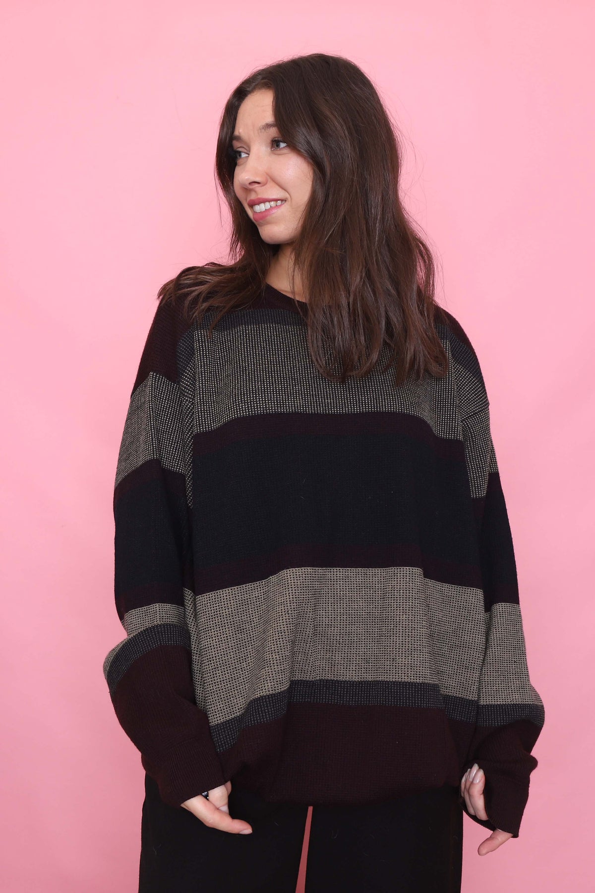 Vintage Striped Knit Jumper