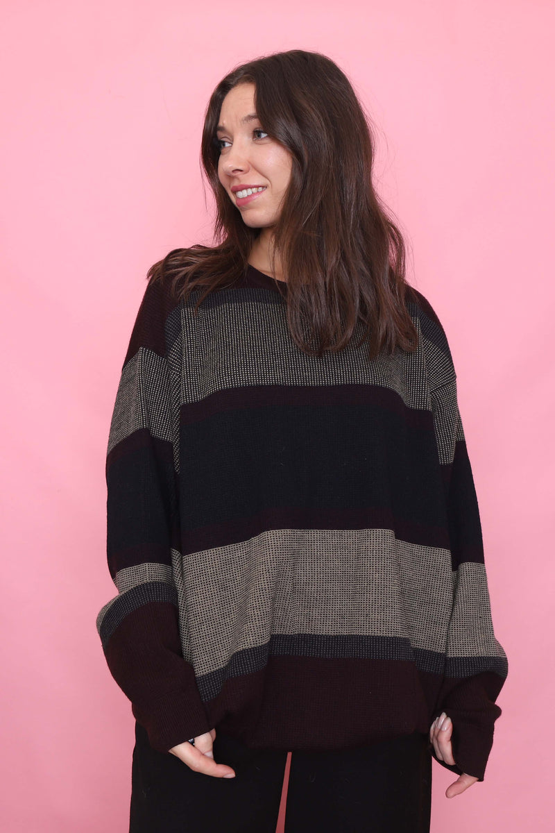 Vintage Striped Knit Jumper