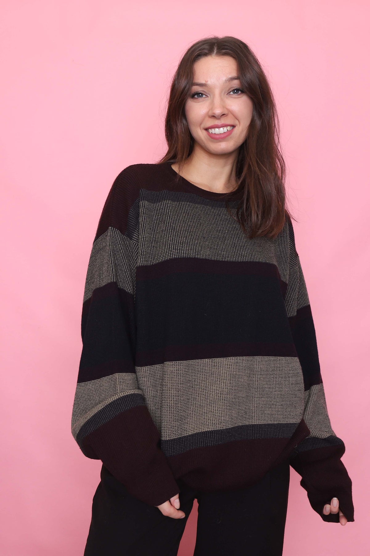 Vintage Striped Knit Jumper