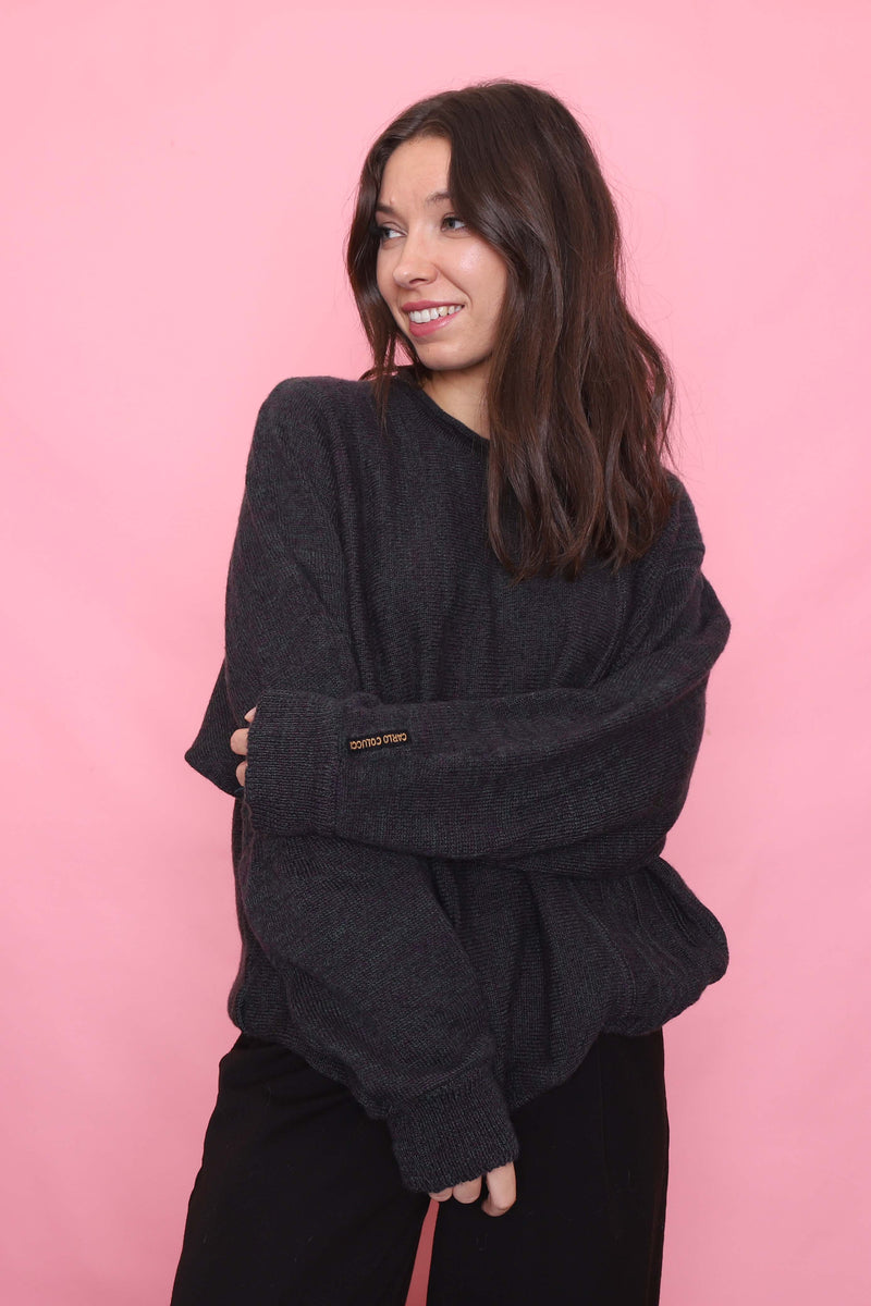 Vintage Carlo Colucci Charcoal Knit Jumper