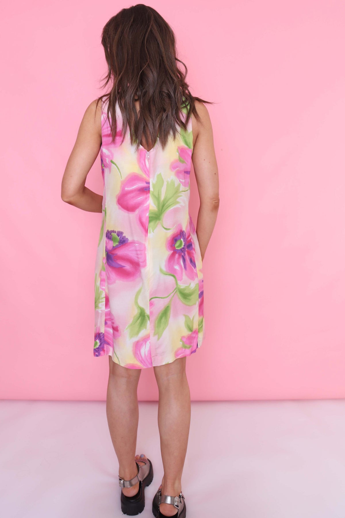 Vintage Hennes 90s Floral Patterned Dress
