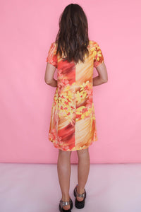 Vintage 90s Floral Patterned Dress