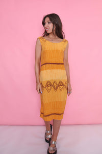 Vintage 90s Patterned Dress