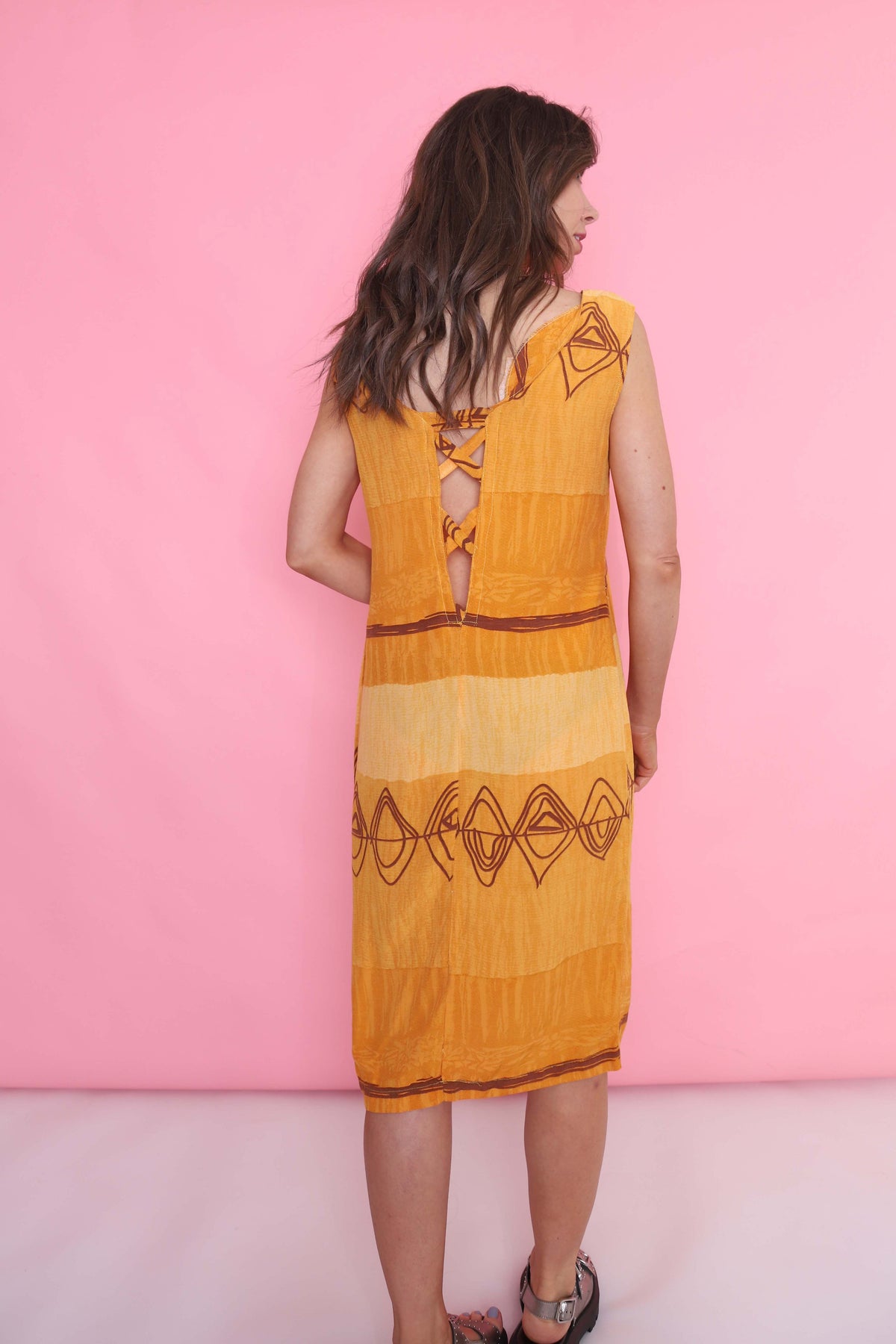 Vintage 90s Patterned Dress