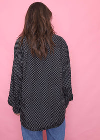 Vintage Patterned Long Sleeve Shirt