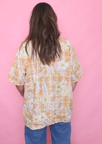 Vintage Patterned Short Sleeve Shirt