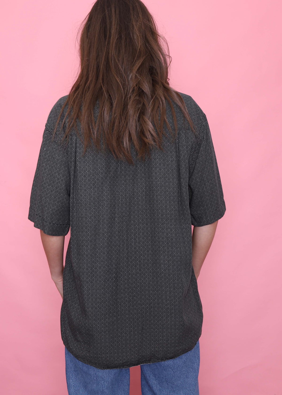 Vintage Patterned Short Sleeve Shirt