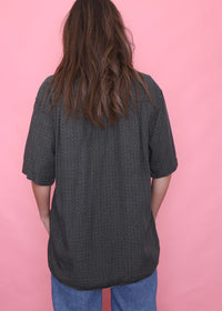 Vintage Patterned Short Sleeve Shirt