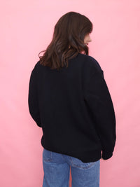 Vintage Dark Navy Knit Cardigan
