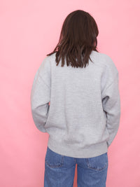 Vintage Grey & Beige Cable Knit Jumper