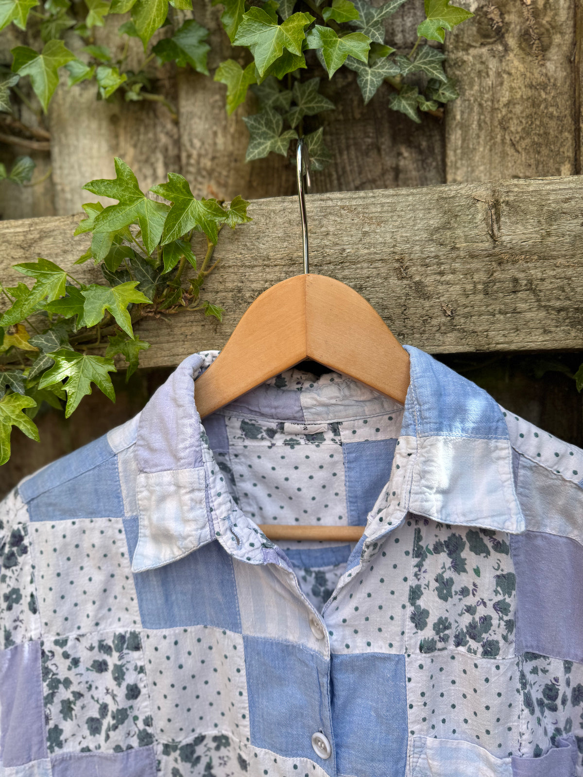 Vintage Patchwork Pattern Shirt | Mixed Print Short Sleeve